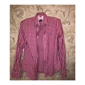 Pink Ralph Lauren Sport Button Up